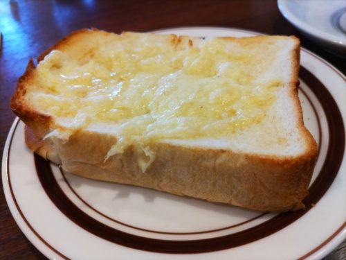 星野珈琲　モーニングメニュー　 国産はちみつチーズトースト